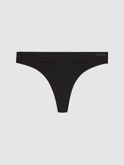 Calvin Klein Underwear HU545258 | Calvin Klein Invisibles Női Tanga Fekete